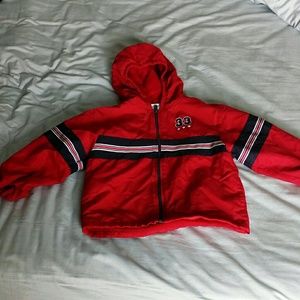 Boys Toddler Red Hooded Zip-Up Jacket 5T